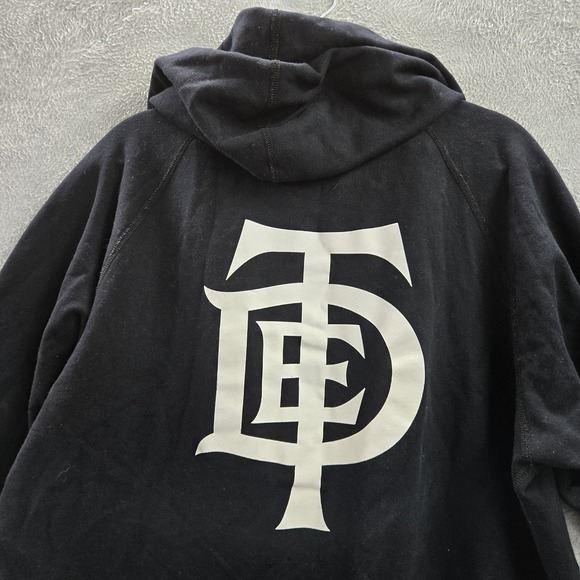 Reigning Champ Men Sleepwear L Black Top Dog‎ TDE Kendrick Lamar Robe Hooded - Picture 10 of 11